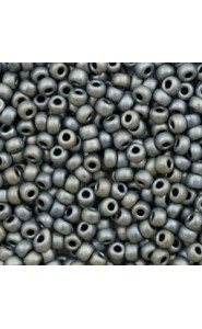 Miyuki rocailles Perlen 8/0 - Metallic matte silver gray 8-2002
